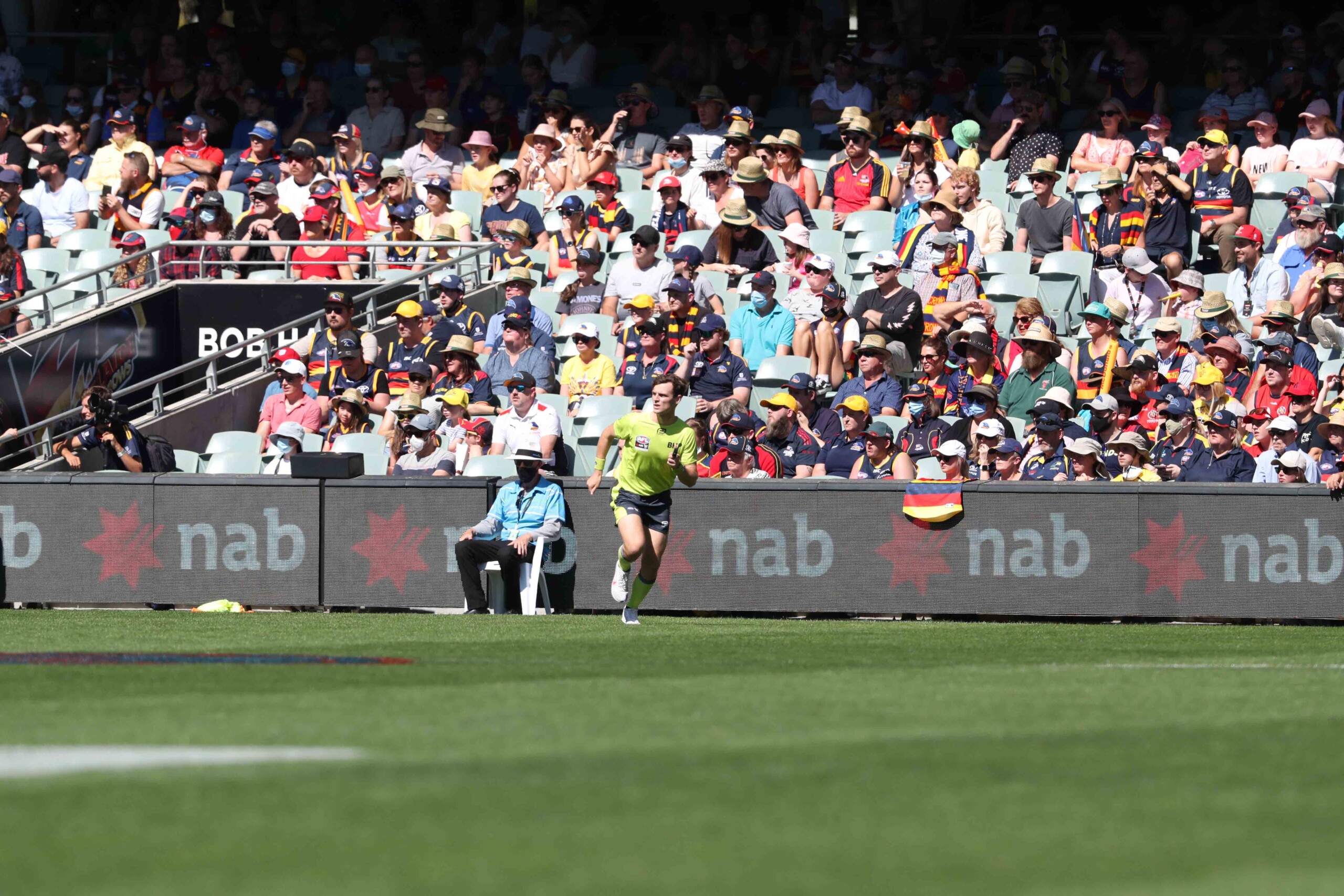 ADELAIDE, AUSTRALIA - APRIL 09: during the 2022 AFLW Grand Final match between the Adelaide Crows and the Melbourne Demons at Adelaide Oval on April 09, 2022 in Adelaide, Australia. (Photo by Sarah Reed/AFL Photos)