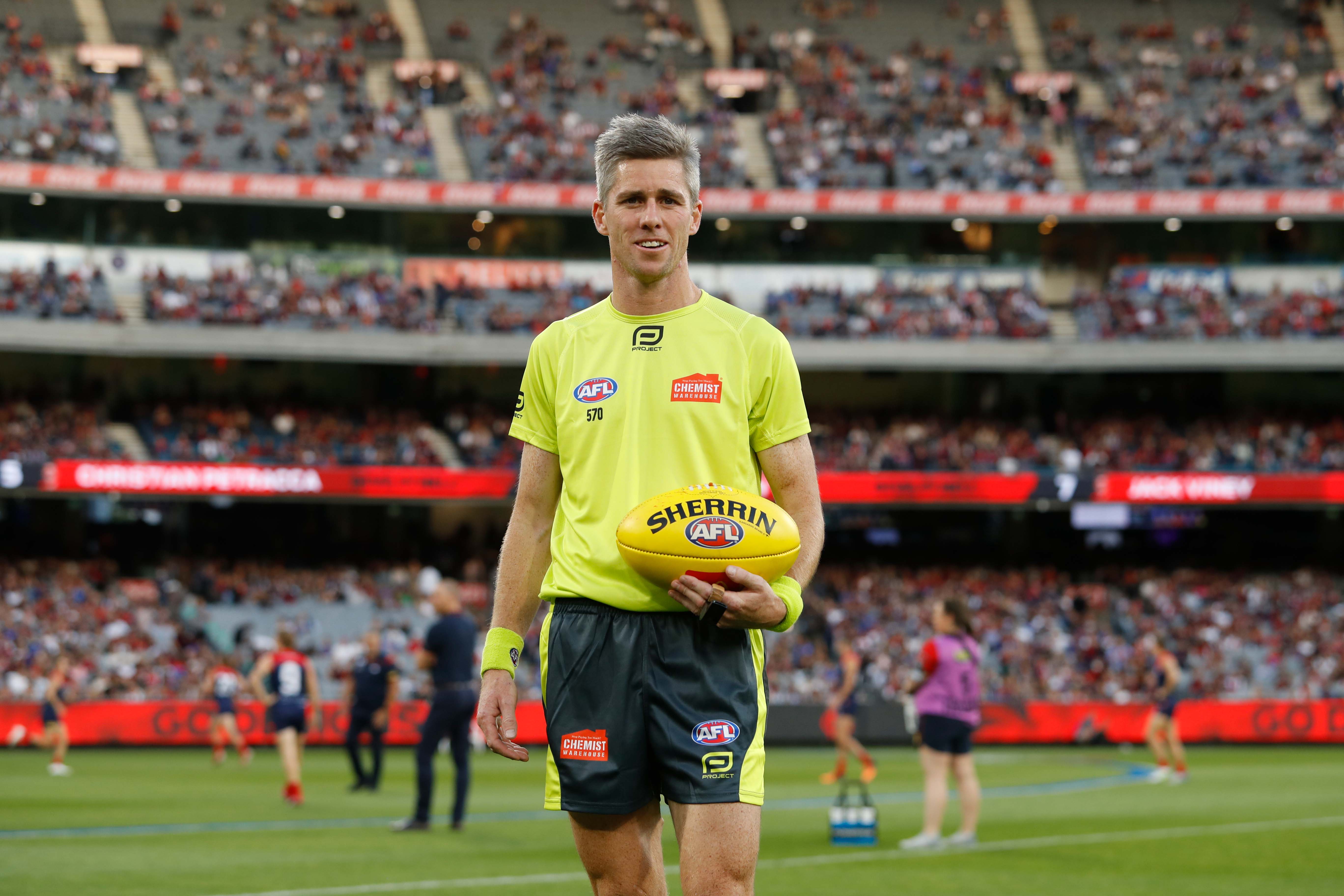 MELBOURNE, AUSTRALIA - MARCH 16: during the 2022 AFL Round 01 match between the Melbourne Demons and the Western Bulldogs at the Melbourne Cricket Ground on March 16, 2022 In Melbourne, Australia. (Photo by Dylan Burns/AFL Photos)