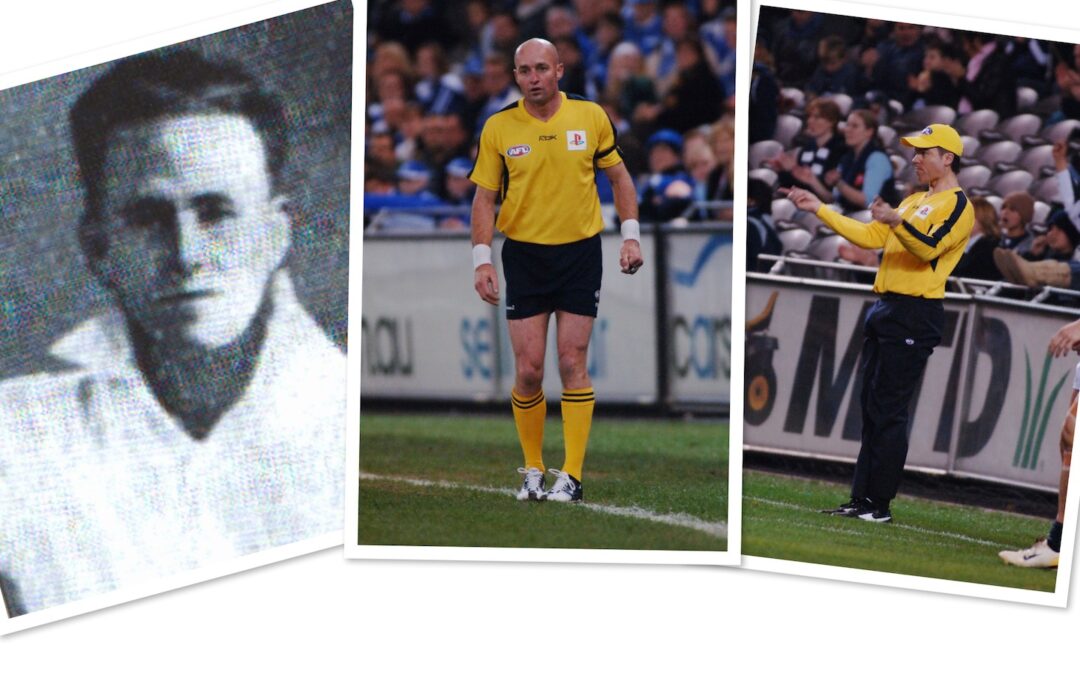 Three grand final umpires become legends