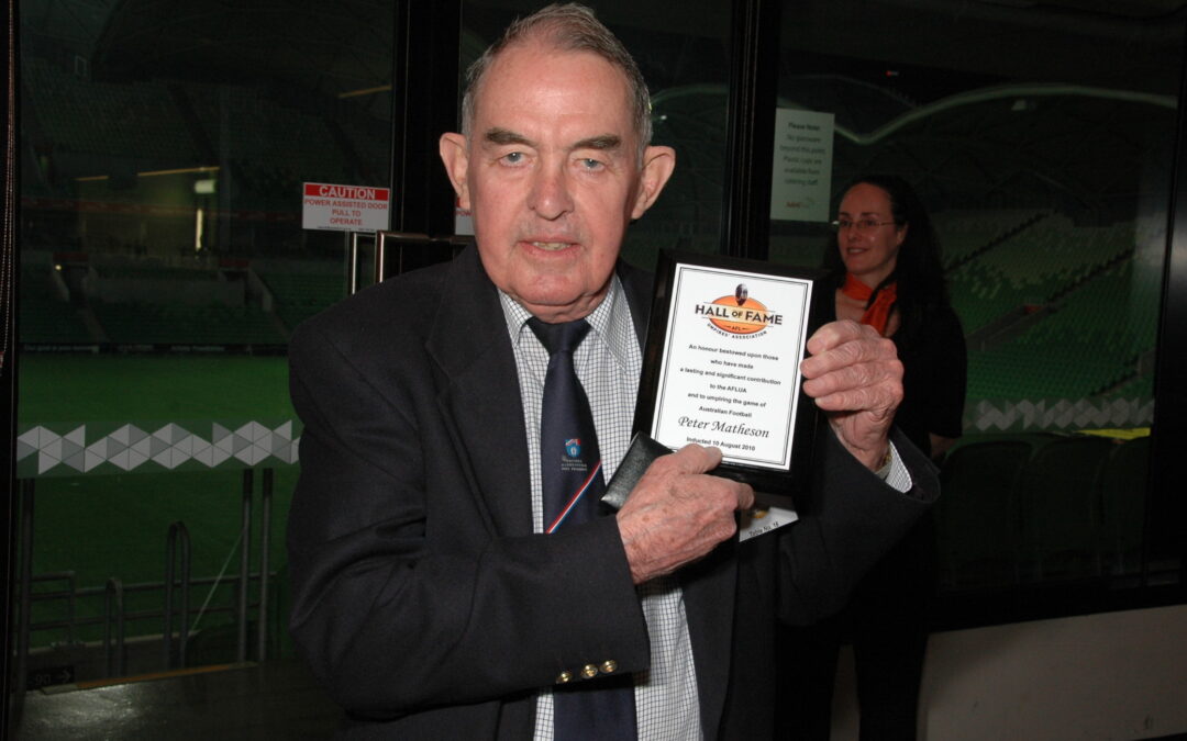 Passing of a great bloke – AFLUA Life Member, Peter Matheson