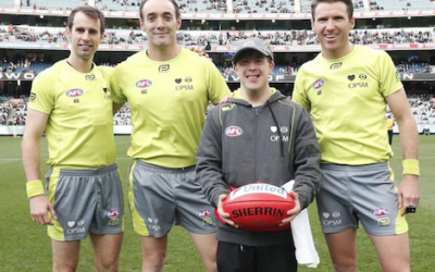 How AFL umpires are giving back to the community