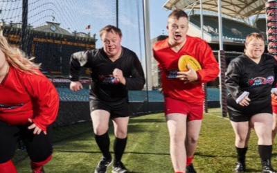 Footy fans with Down syndrome will play a game at Adelaide Oval at half-time in the Port-St Kilda match as part of a SANFL initiative