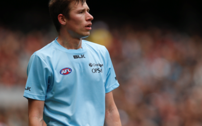 AFL Boundary Umpire Tim Lougoon – achieves 100 games