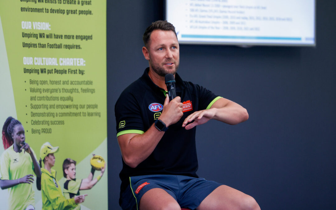 Brett Rosebury attends WA Community Umpiring Launch