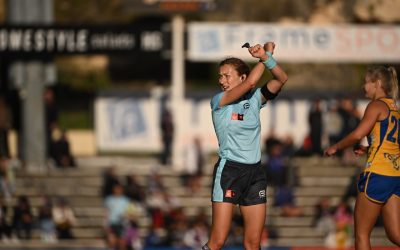 Courtney Gibson – On Umpiring and 50 AFLW Games