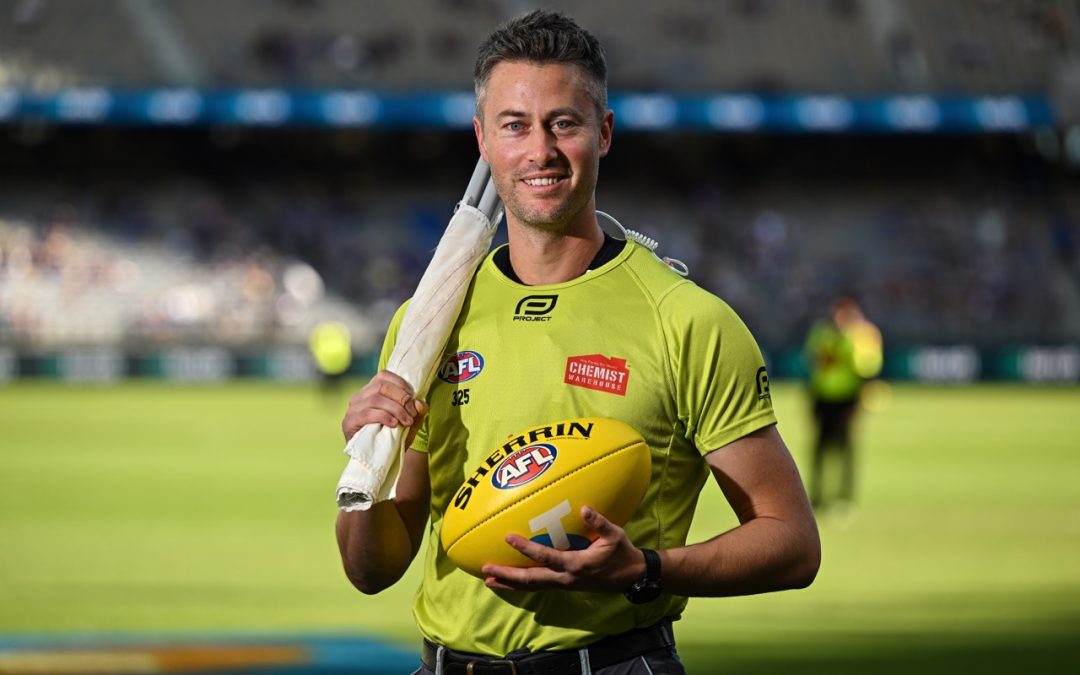 Brett Rogers becomes WA’s most prolific Goal Umpire