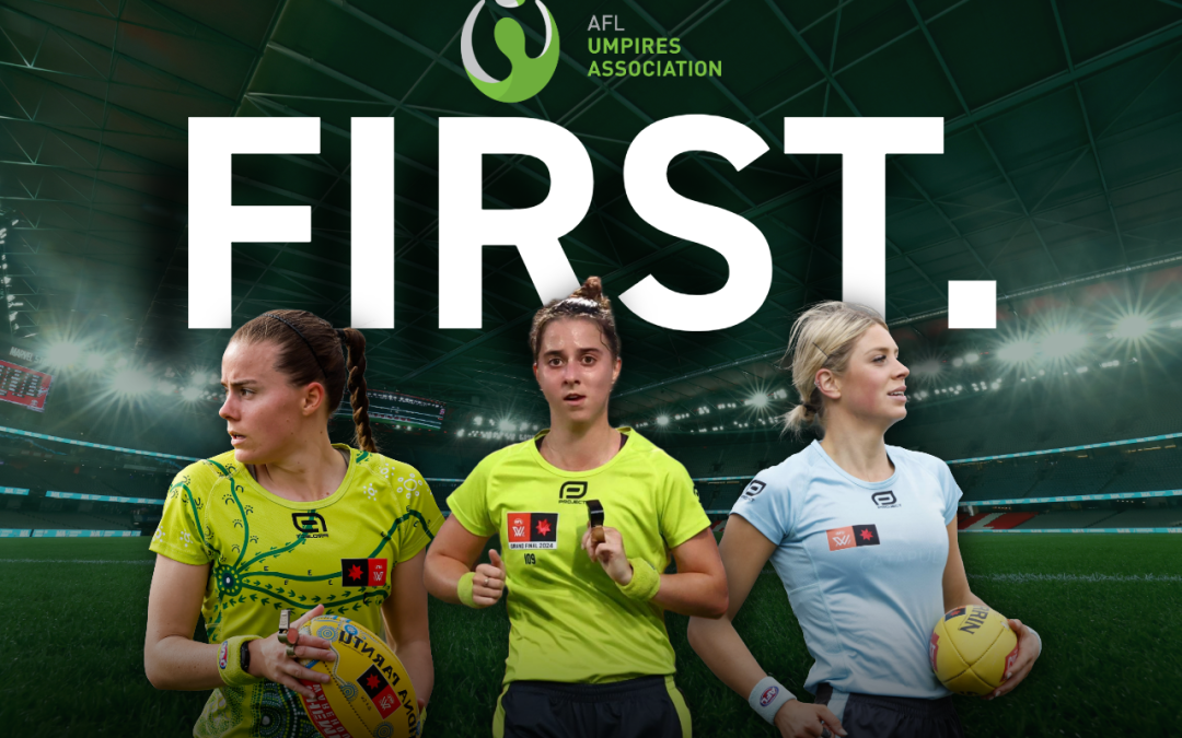 AFL HISTORY – First Female Boundary Umpires Appointed